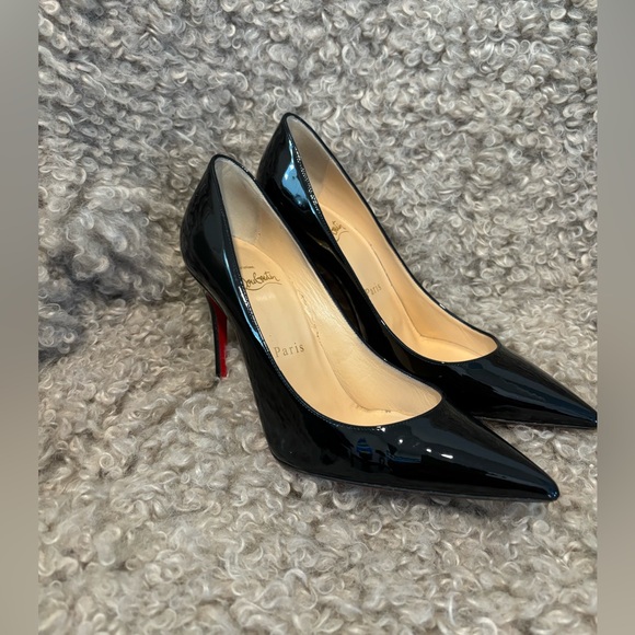 Christian Louboutin Black Leather Heels - Kate - $1195.00 - size 36 - Picture 5 of 5